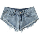 Sizzling Denim Shorts for Edgy Street Style Trend Women