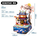 Robotime Ruoke Secret Cello Music Box DIY 3D Puzzle Model