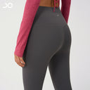 Jiao Ma Algin Fabric High Waist Hip Raise Yoga Pants