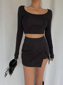 High-Waisted Street-Style Skirt Modern Chic Look Trendy