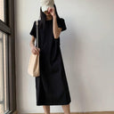 European Chic Cotton Dress Modern Korean Style Beauty