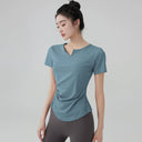 Stretchy Yoga T-shirt Lightweight Fitness Top for Active Women