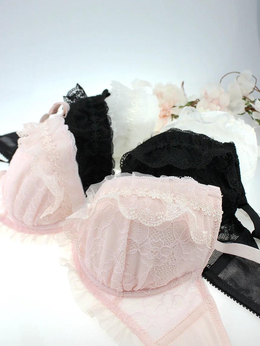 Dreamy Lace Maternity Bra Set: Elegant V-Type Style - Perfect for Pregnancy Shoots