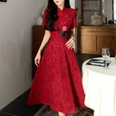 Elegant Chinese Cheongsam Retro-Chic Evening Gown Dress