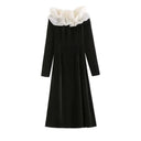 Luxurious Velvet Off-Shoulder Dress Chic Elegance Style