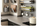 Punch-Free Suction Rack Wall-Mounted For Home Kitchen Storage