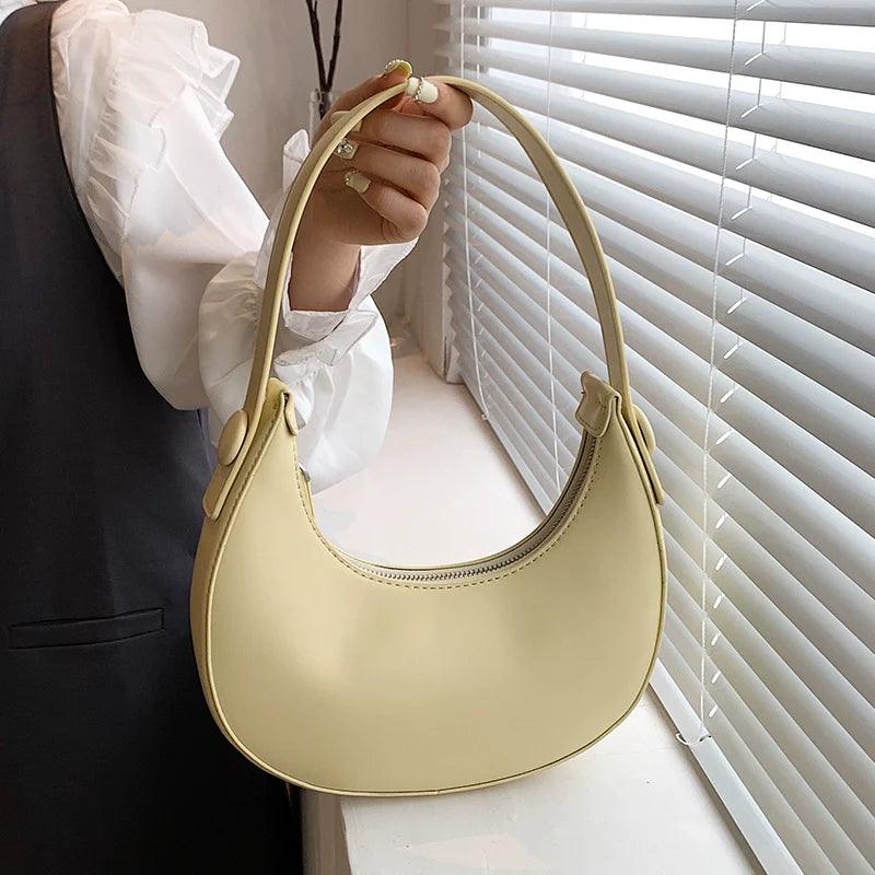 Winter Retro Fashion PU Shoulder Bag: Stylish Minimalist Trendy Accessory