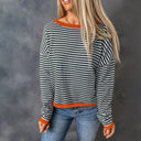 Fall and Winter Pure Cotton Fashion Drop-Shoulder Sweater