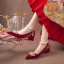 Xiuhe Maternity Bridal Shoes for Expecting Brides in Autumn