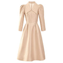 Stylish V-neck Princess Dress Autumn Elegance and Charm