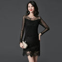 Spring Lace Slim-Fit Shirt for Modern Women's Style