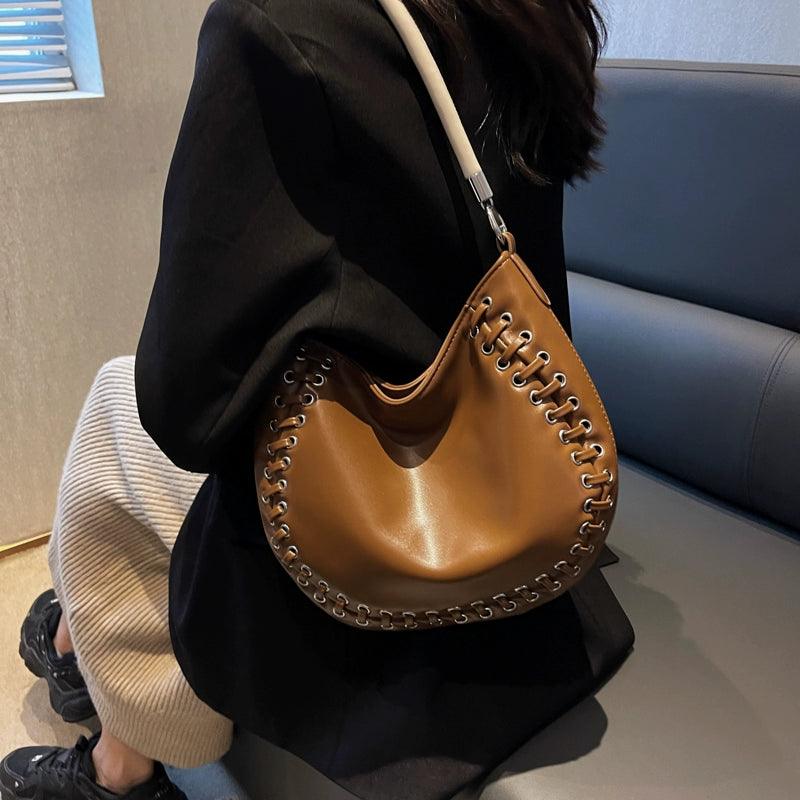 Special-Interest Design Bag Women's 2022 New Trendy French Style Advanced Texture Crossbody Handbag All-Match Shoulder Tote Bag