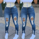 Jeans Plus Size Holes Blue Jeans for Trendy Summer Style