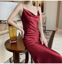 Elegant Acetate Satin Evening Gown for Special Events