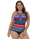 Special Offer Large Size One-Piece Floral Swimsuit Top