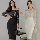 Elegant Spring Lace Dress Korean Style Sophistication