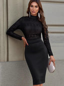 2024 Autumn and Winter New Long Sleeve Dress Slim Fit