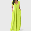 Deep V Sundress: Stylish Summer Party Attire Elegant Design