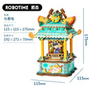 Robotime Ruoke Secret Cello Music Box DIY 3D Puzzle Model