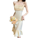 Socialite Fishtail Satin Dress Timeless Elegance and Grace