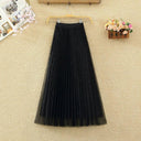 Winter Fairy Pleated Tulle Skirt Captivating Elegance