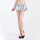 Night Out Shimmer Gold Silver Miniskirt for Dazzling Style