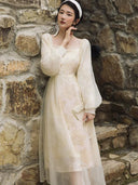 Enchanting Lace Engagement Dress Vintage Charm and Elegance