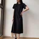 European Chic Cotton Dress Modern Korean Style Beauty