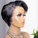 Versatile Side Part Lace Front Wig - Premium Human Hair