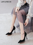 Spring Stiletto Heels Korean Version Style With Buckle Strap