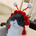 Funny Rabbit Headdress Scarf Barrettes For Cute Cat Pets