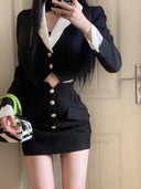 K-Drama Chic Women's Suit Jacket Modern Style Statement