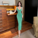 Socialite Seduction V-neck Elegant Dress for Glam Nights