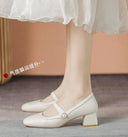 Mary Jane Retro Strap Shoes Modern Han Chinese Style Elegance