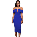 European and American Style Sexy V-neck Tube Top Dress