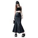 Korean Chic Fishtail Skirt Elegant Autumn Party Essential