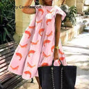 Floral Print Party Dress: Elegant Summer Fashion Look