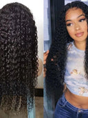 Luxurious Brazilian Deep Curly Lace Front Wig Glamour Style