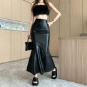 Korean Chic Fishtail Skirt Elegant Autumn Party Essential