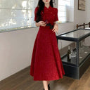 Elegant Chinese Cheongsam Retro-Chic Evening Gown Dress