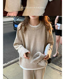 Classic Style Cashmere Sweater Suit Women's Two-Piece Set