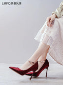 Spring Stiletto Heels Korean Version Style With Buckle Strap