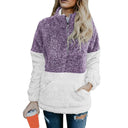 Fashion Special Offer Thick Zipped Stand Collar Sweatshirt