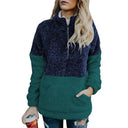 Fashion Special Offer Thick Zipped Stand Collar Sweatshirt