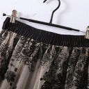 Embroidered Sequin Mesh Skirt: Floral Elegance for Fashionistas