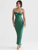 Elegant Satin Dress: Sophisticated Winter Party Style Now