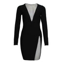 Diamond Evening Dress: Elegant Bandage Nightwear Dress