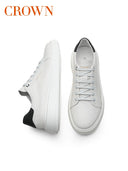 Crown Spring and Autumn Soft Bottom Shock-Absorbing White Shoes