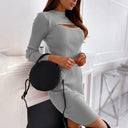 Spring Chic Cut-Out Women's Dress for Party Casual Style