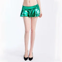 Night Out Shimmer Gold Silver Miniskirt for Dazzling Style